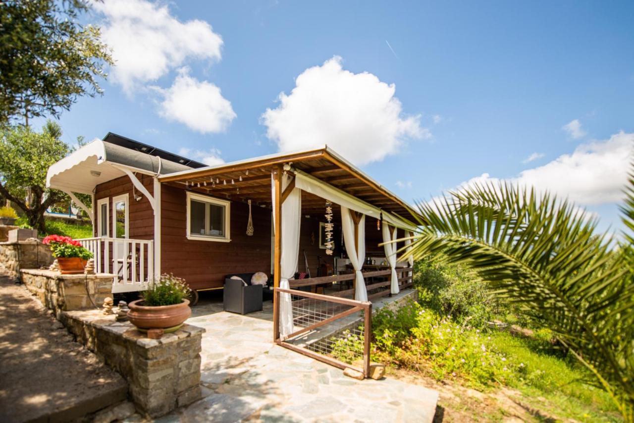 מת'וני Hakuna Matata Holidays Wooden Lodge With Airco & Pool In Greek Olive Grove מראה חיצוני תמונה