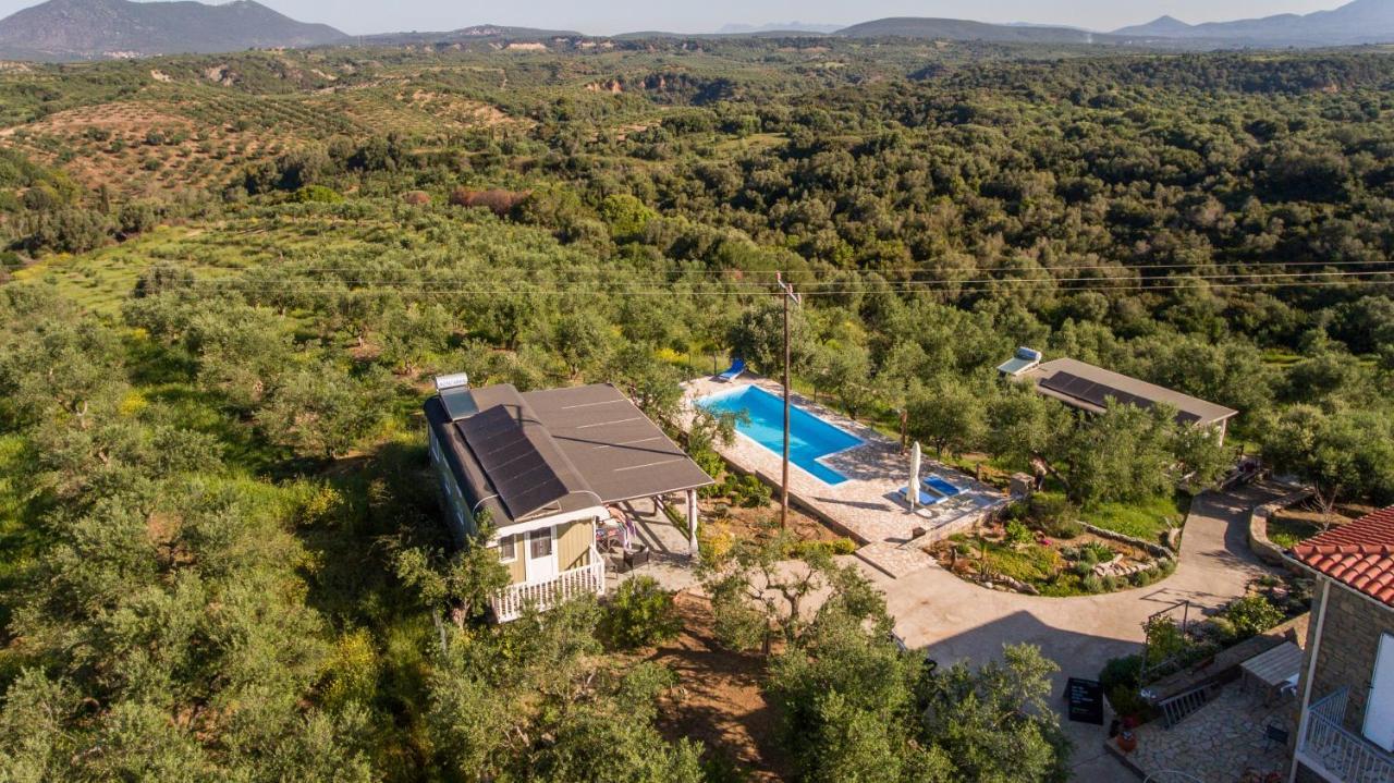 מת'וני Hakuna Matata Holidays Wooden Lodge With Airco & Pool In Greek Olive Grove מראה חיצוני תמונה
