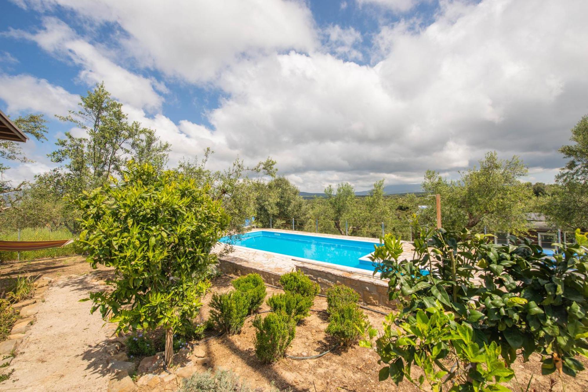 מת'וני Hakuna Matata Holidays Wooden Lodge With Airco & Pool In Greek Olive Grove מראה חיצוני תמונה